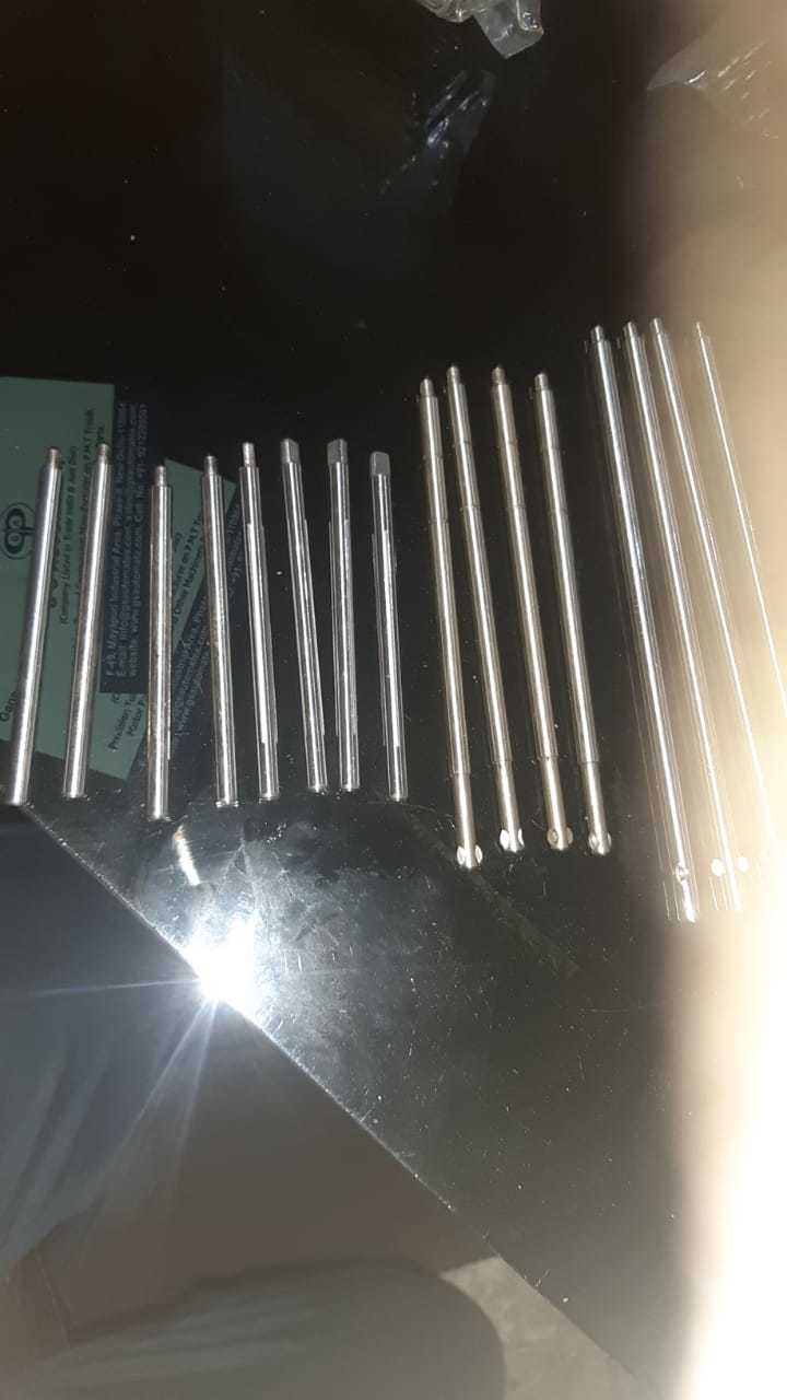 Micro Shaft - Material As Per Customer's Requirement Size 6.35 Mm Color Silver Length 100 Mm | High Quality For Industrial Dc Motors