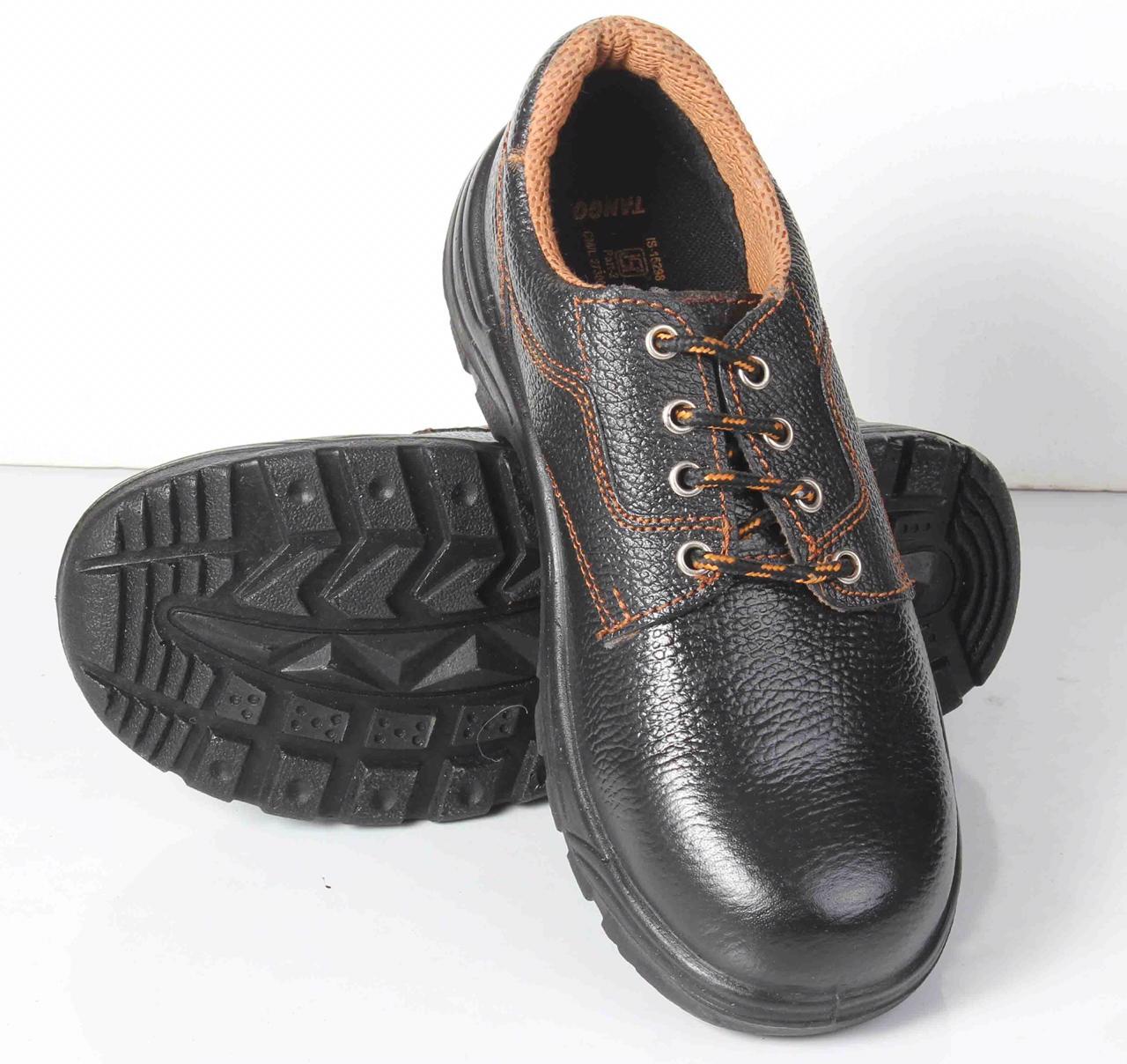 Safety Shoe - Steel, Size 8-12 | Lace-up, Ankle Support, Impact Resistance, Lightweight, Slip Resistant, Steel Toe, Eva Insole, Rubber Sole
