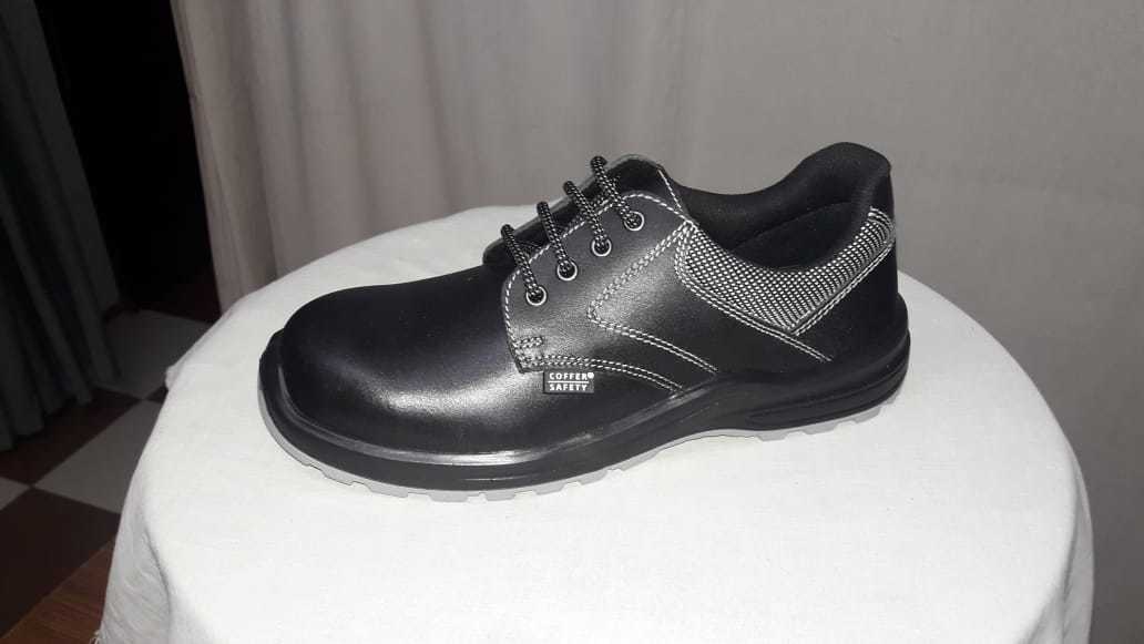 Safety Shoe - Steel, Size 8-12 | Lace-up, Ankle Support, Impact Resistance, Lightweight, Slip Resistant, Steel Toe, Eva Insole, Rubber Sole