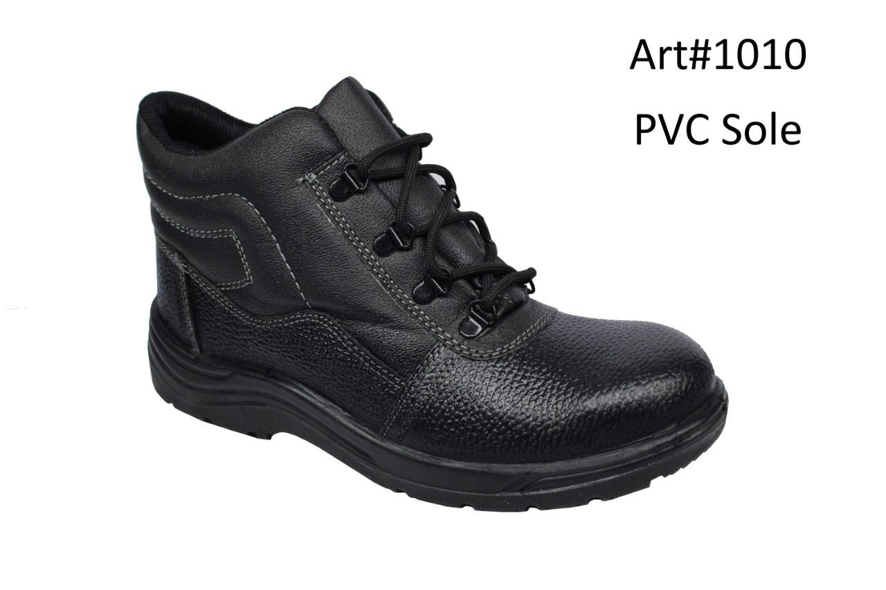 Safety Shoe - Steel, Size 8-12 | Lace-up, Ankle Support, Impact Resistance, Lightweight, Slip Resistant, Steel Toe, Eva Insole, Rubber Sole