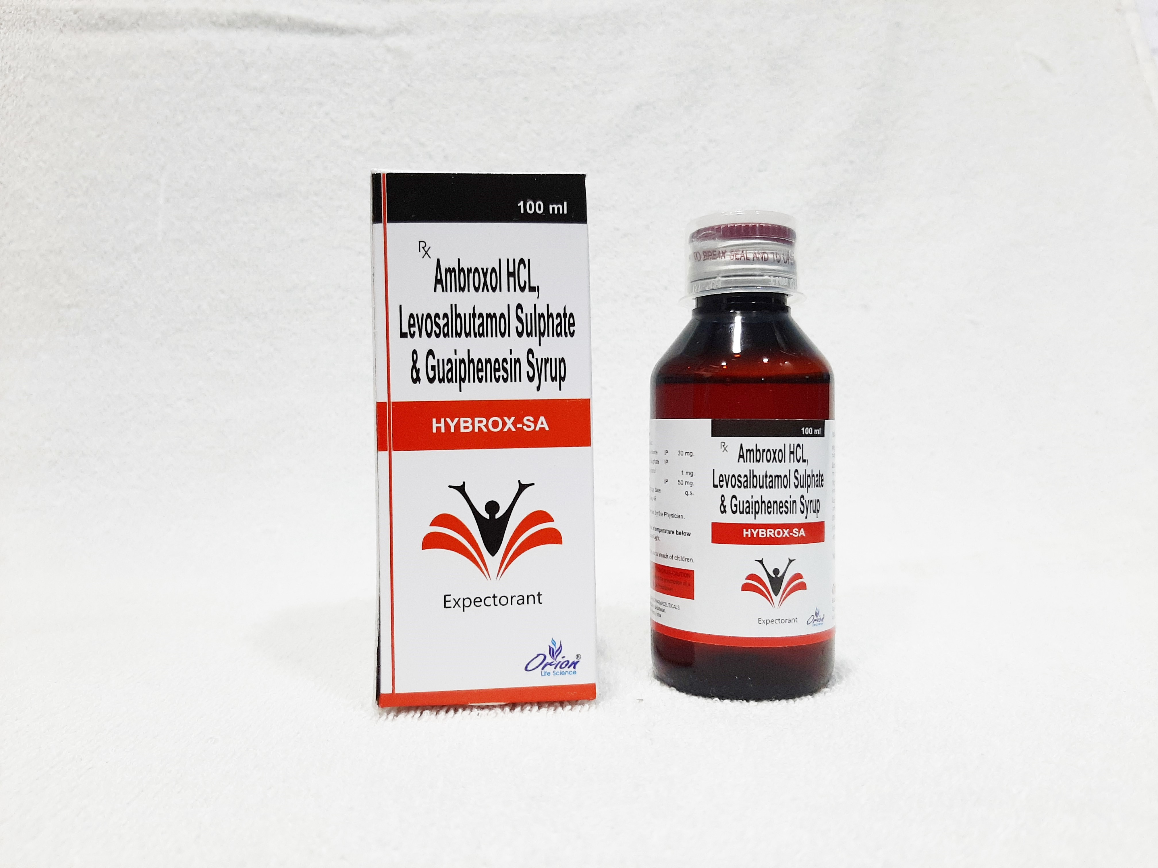 Ambroxol Hcl, Levosalbutamol & Guaiphenesin Syrup Cas No: Ks18-743