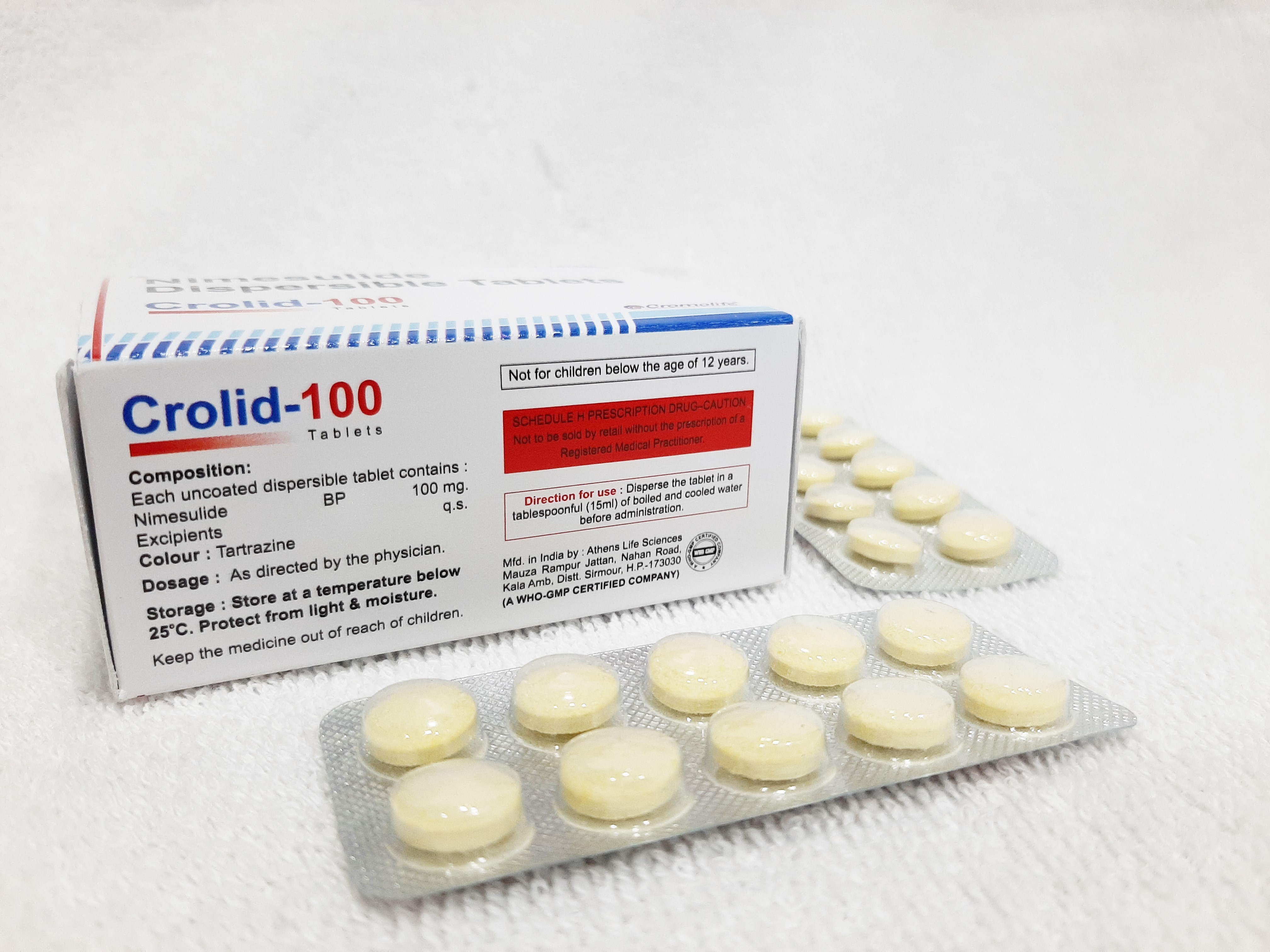 Nimesulide Dispersible Tablet Application: As Directed By Physician