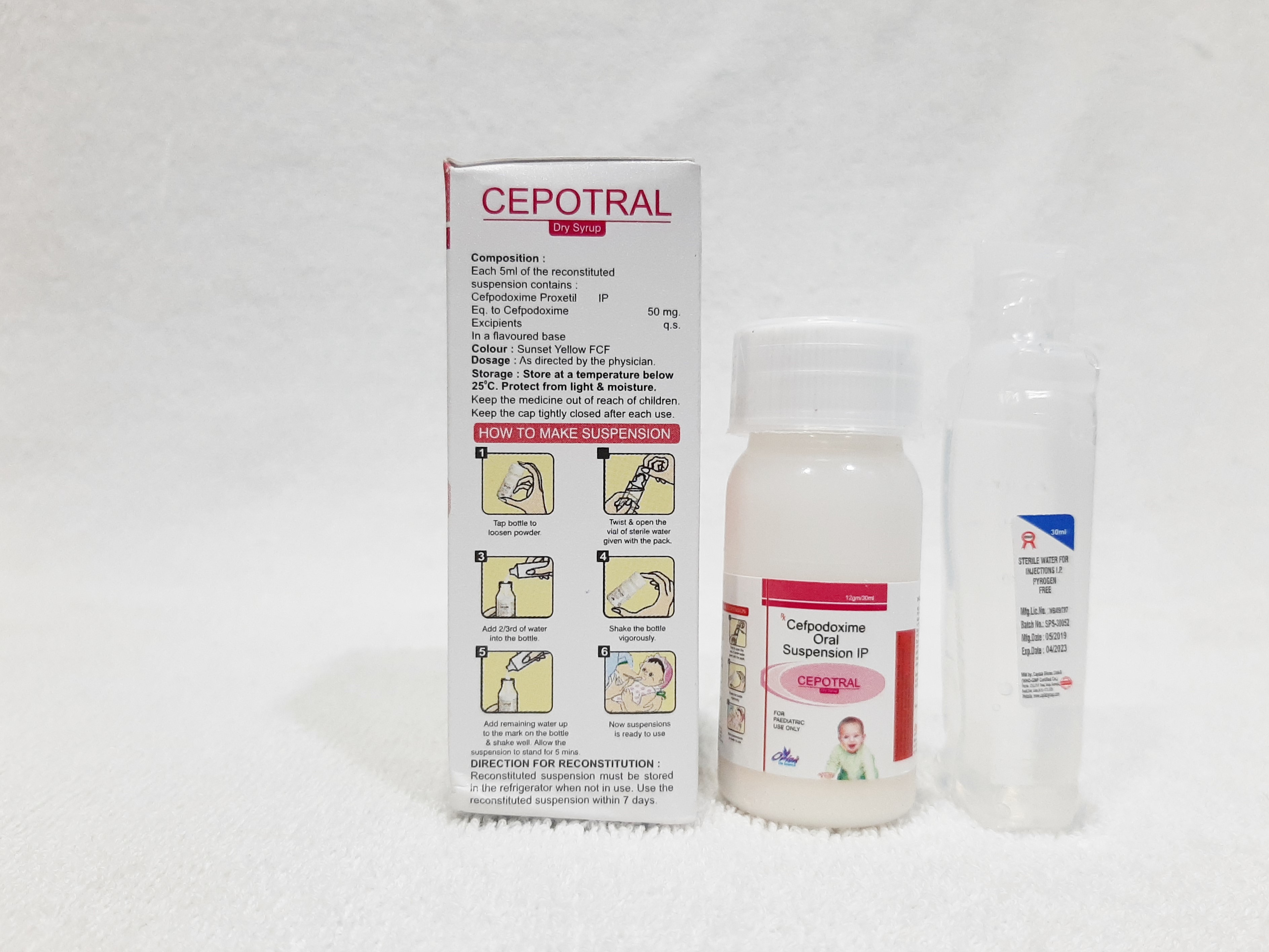Cefpodoxime Oral Suspension Ip Application: As Directed By Physician