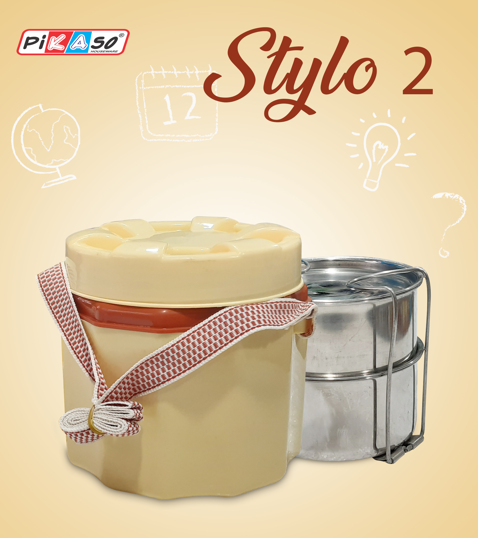 Stylo 3 Plastic Dibbi Length: 5.4x5.4x7 Inch (In)