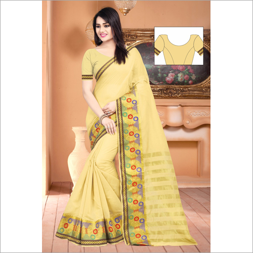 कैज़ुअल फैंसी चिट पल्लू साड़ी