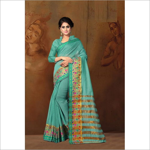 फेस्टिव लेडीज़ चिट पल्लू साड़ी