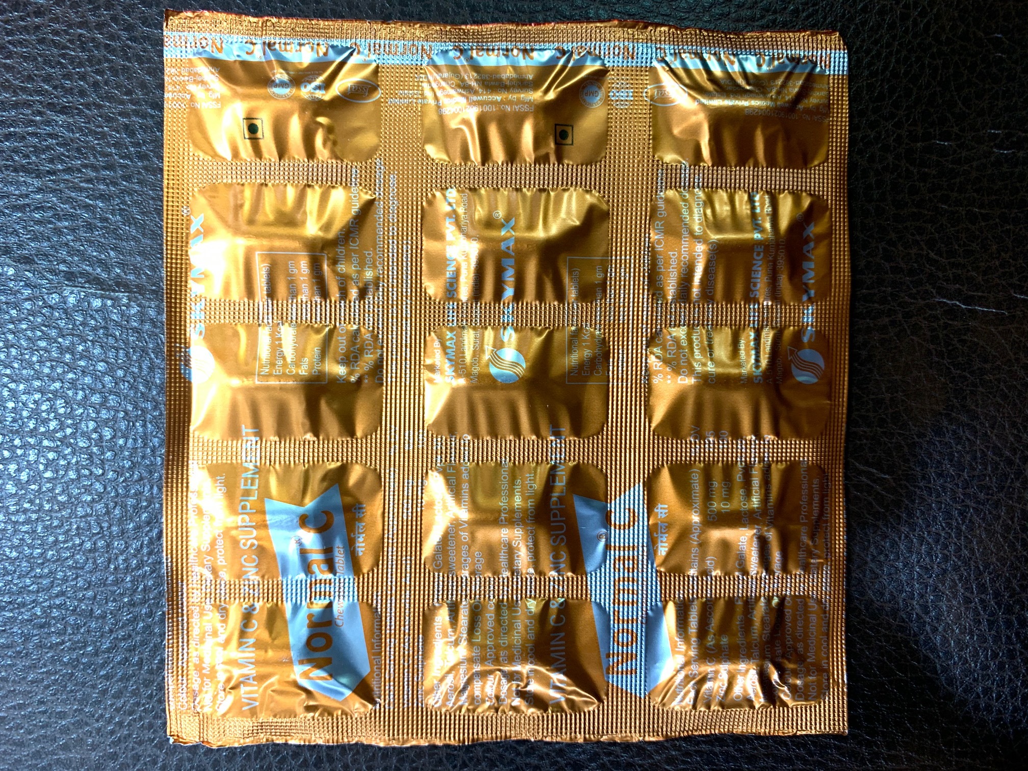 Vitamin C With Zinc Chewable Tab ( Normal C Tab) Health Supplements