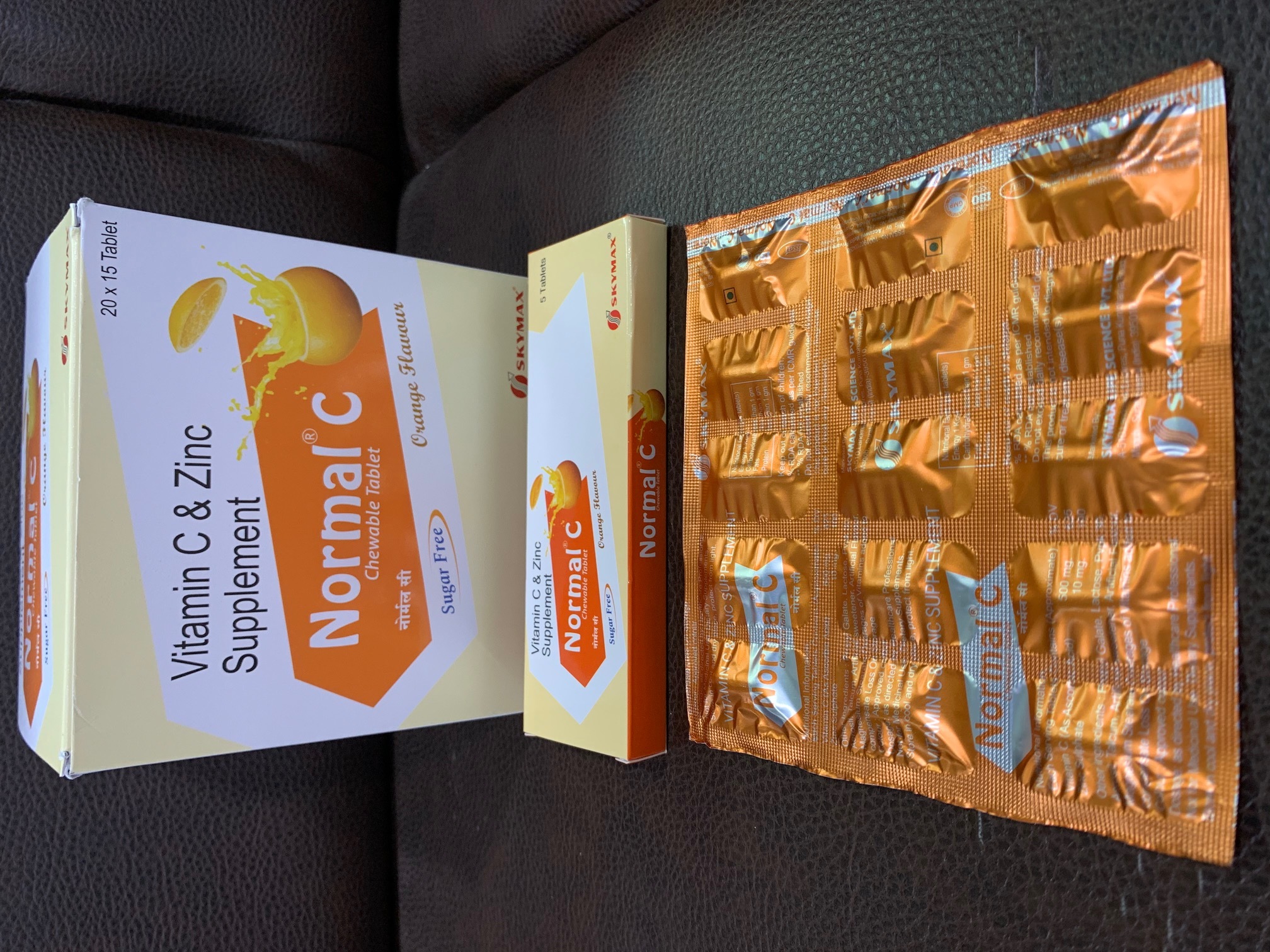 Vitamin C With Zinc Chewable Tab ( Normal C Tab) Health Supplements