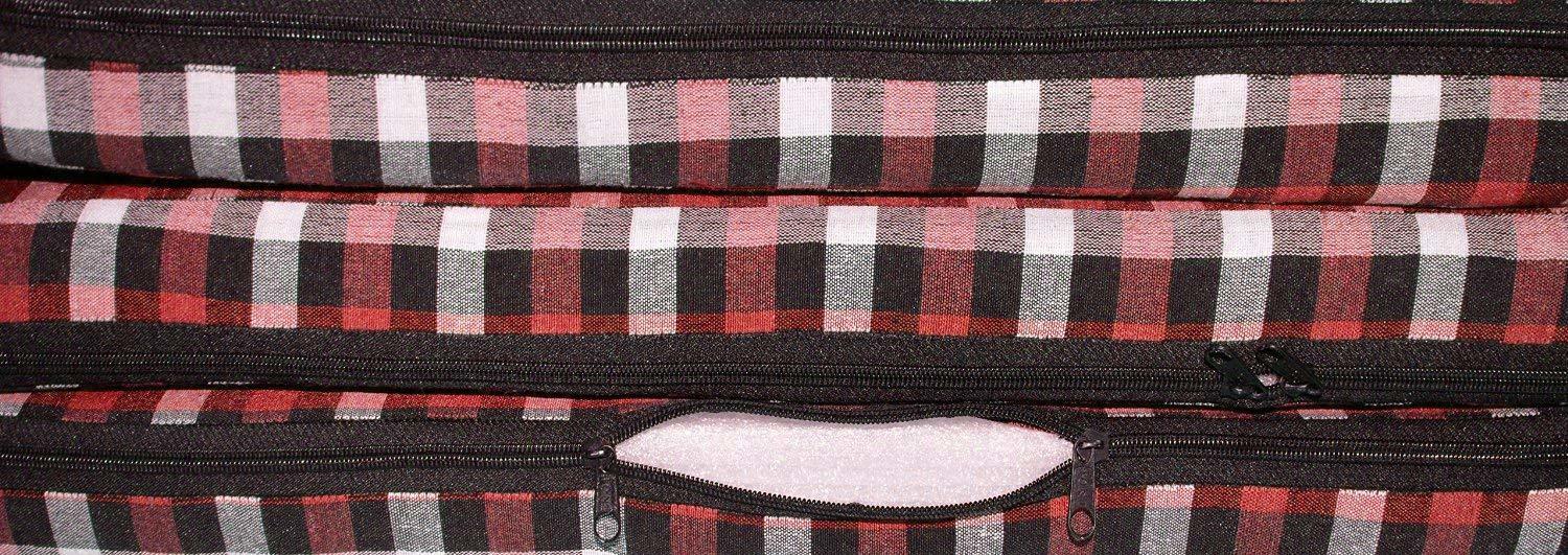 Maroon Satcap India 3 Fold Folding Mattress (72"x35"x1.77")