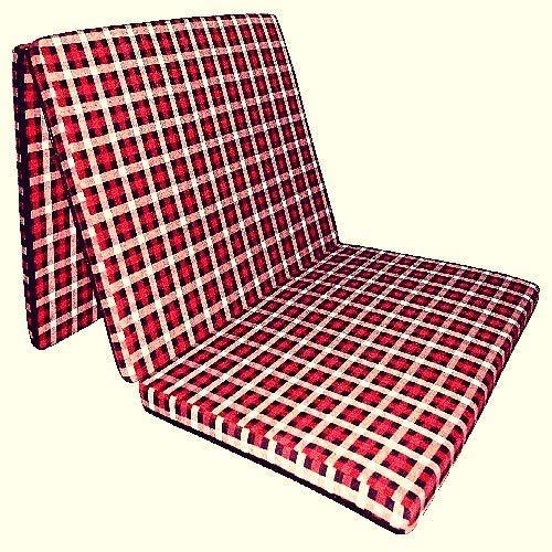 Maroon Satcap India 3 Fold Folding Mattress (72"x35"x1.77")