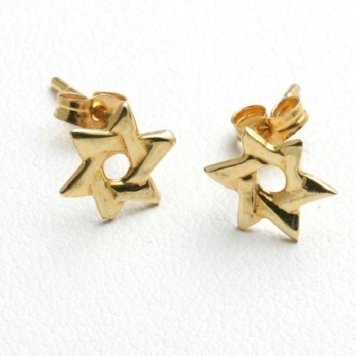 Party Sterling Silver Earrings Star Of David Shape