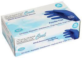 Blue/white Gloveplus Textured Black Nitrile Powder-free Gloves at