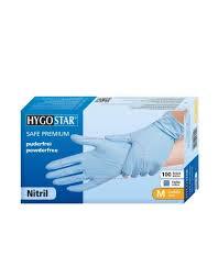 Blue/White Nitrile Free Examination Gloves