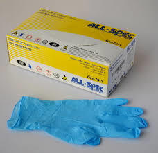 Blue/White Nitrile Surgical Gloves