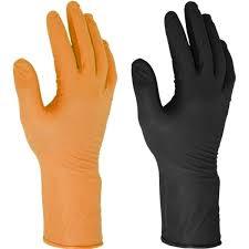 नकली टैन लेटेक्स और नाइट्राइल दस्ताने