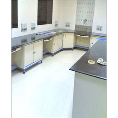 Laboratory Instrument Table - Stainless Steel, Customizable Dimensions, Black Color | 1000 kg Weight Capacity, Epoxy Resin Work Surface, 1 Year Warranty