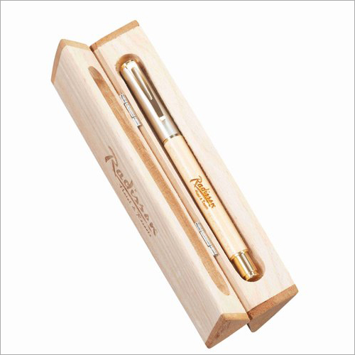 Brown Wooden Ball Pen