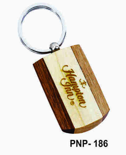 Natural Wood Wooden Key Chain