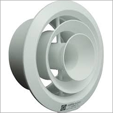 Jet Diffuser - Aluminium, Circular Shape, White Powder Coated Finish | Industrial Usage, Commercial Quality