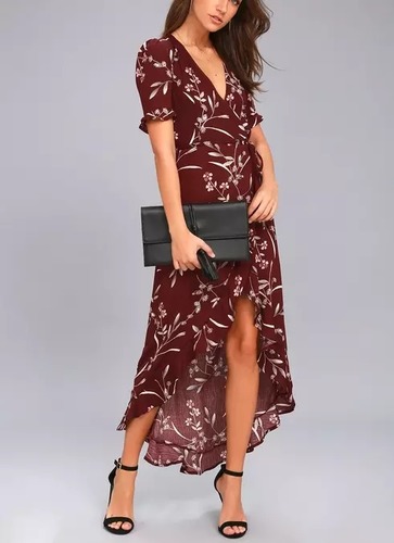 Red 2020 Best Quality A Line Dress For Girl