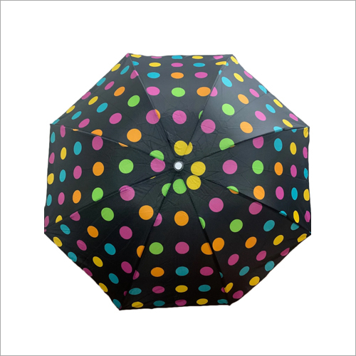 Multicolor Polka Dots Print Umbrella