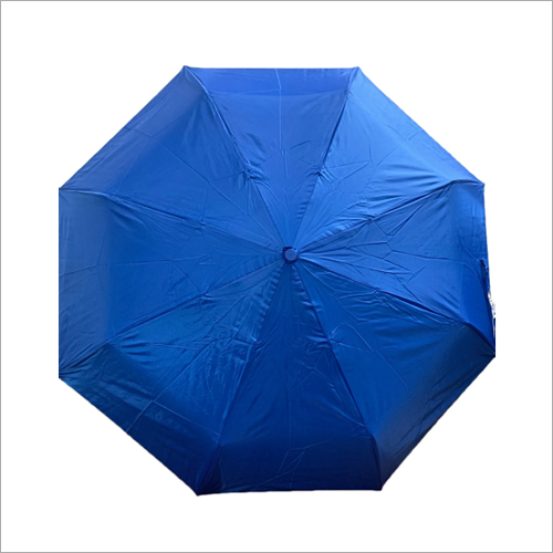 Blue Fold Mono Silver Umbrella