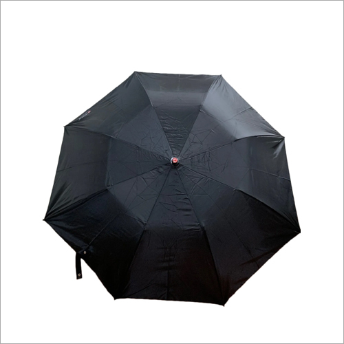 Black Umbrella - New | Foldable, Standard Size, Plain Design, All-Season, Matte Black
