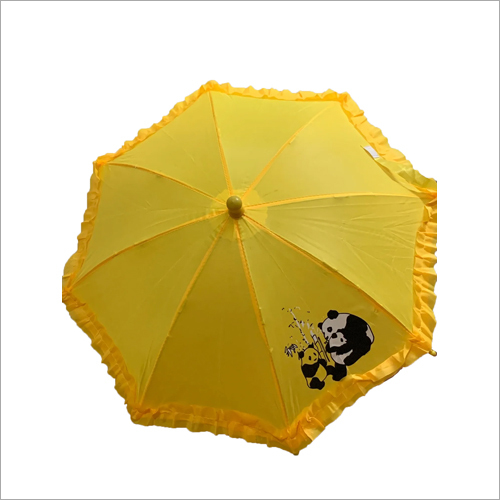 Yellow Kids Printed Fancy Umbrella