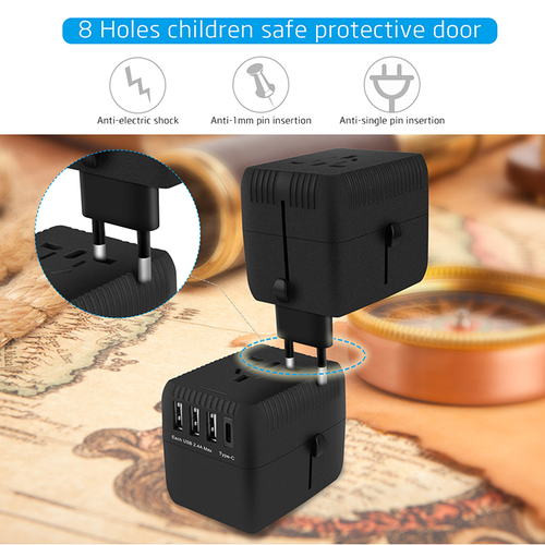 528 इंटरनेशनल ट्रैवल एडेप्टर एप्लीकेशन: ड्यूल सेफ्टी फ्यूज: 6A ओवरलोड ड्यूल फ्यूज