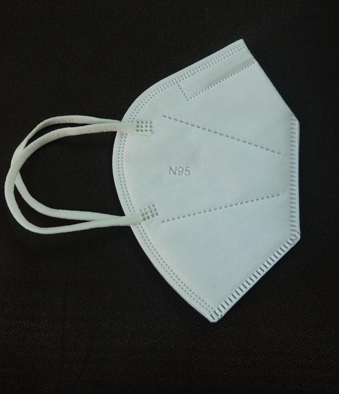 N 95 Mask - Standard Size, Elastic Fit | Sterilized For Hygiene & Ease Of Use