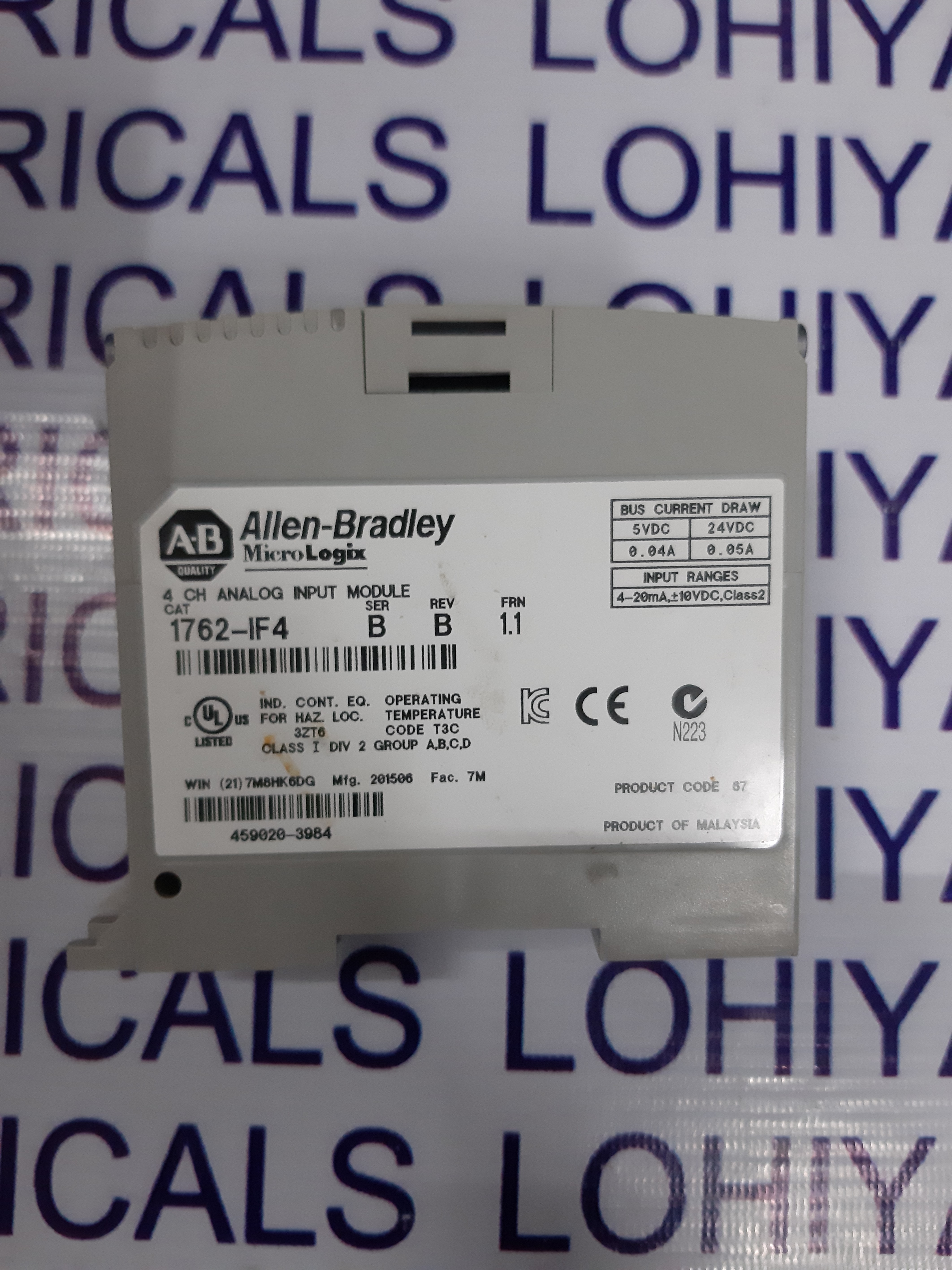 Allen Bradley Analog Input Module