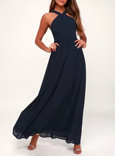 Blue A Line Womens Dresses