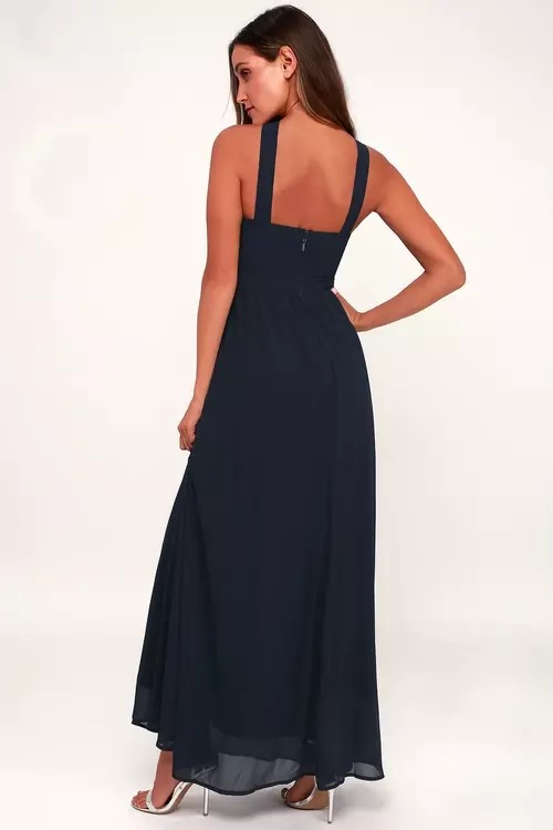 Blue A Line Womens Dresses