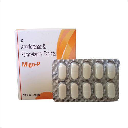 Aceclofenac With Paracetamol Tablets General Medicines