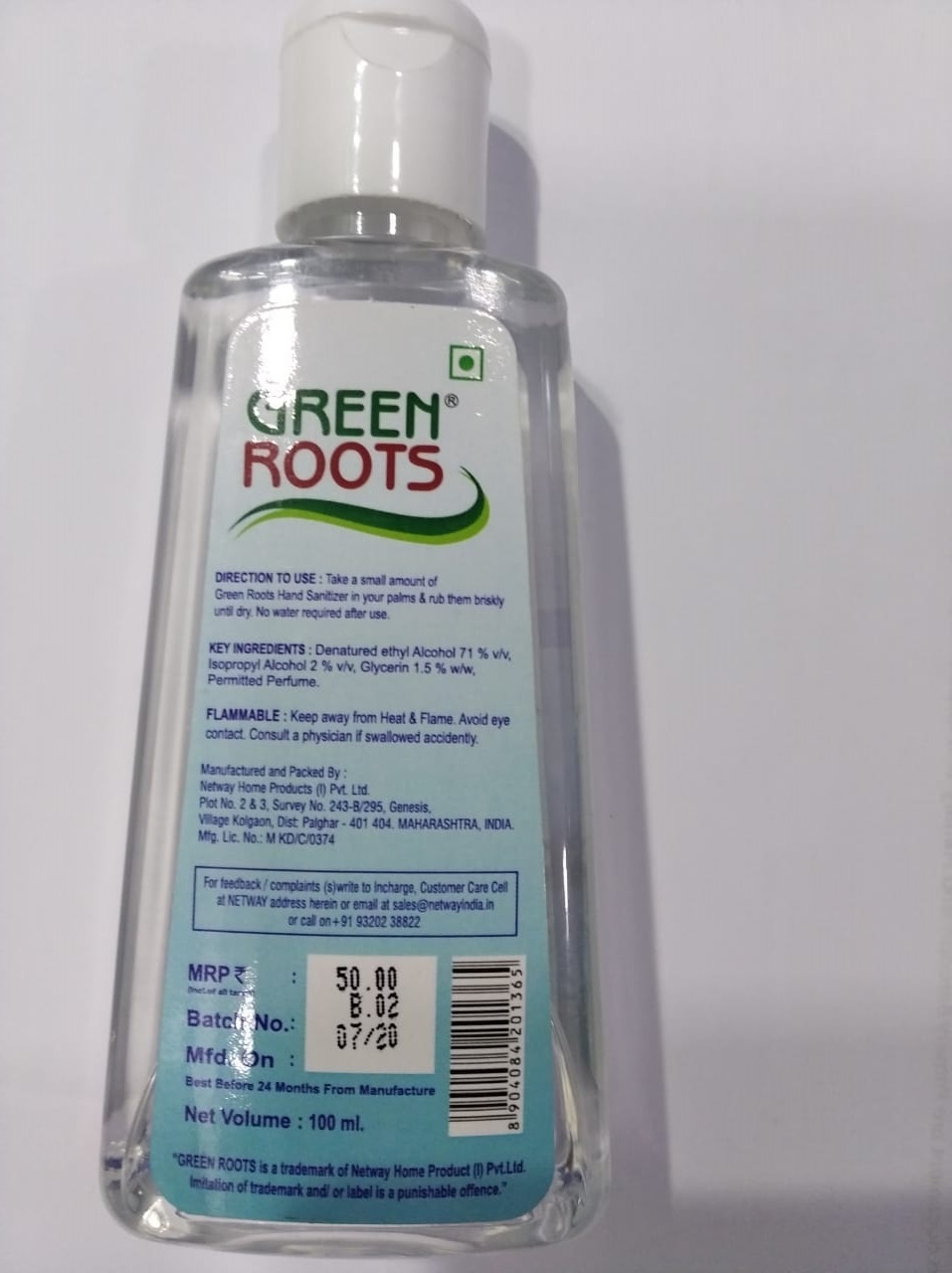 Liquid Hand Rub Sanitizer 5 Ltr