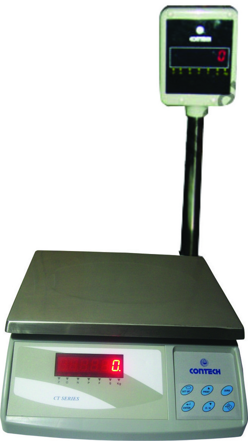 Retail Weighing Scales - 35kg Capacity, 225x300mm Pan Size | Bright LED Display, Zero Maintenance, RS232 Interface, Audio Visual Overload Indication
