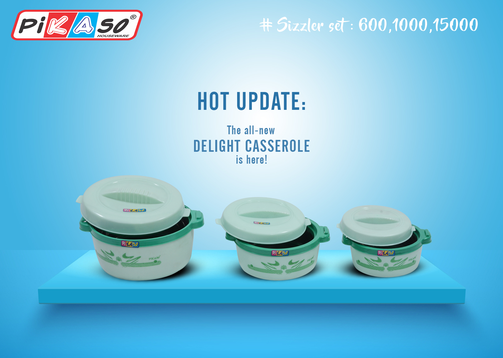 Sizzler 1500 Casseroel - Color: Multicolor