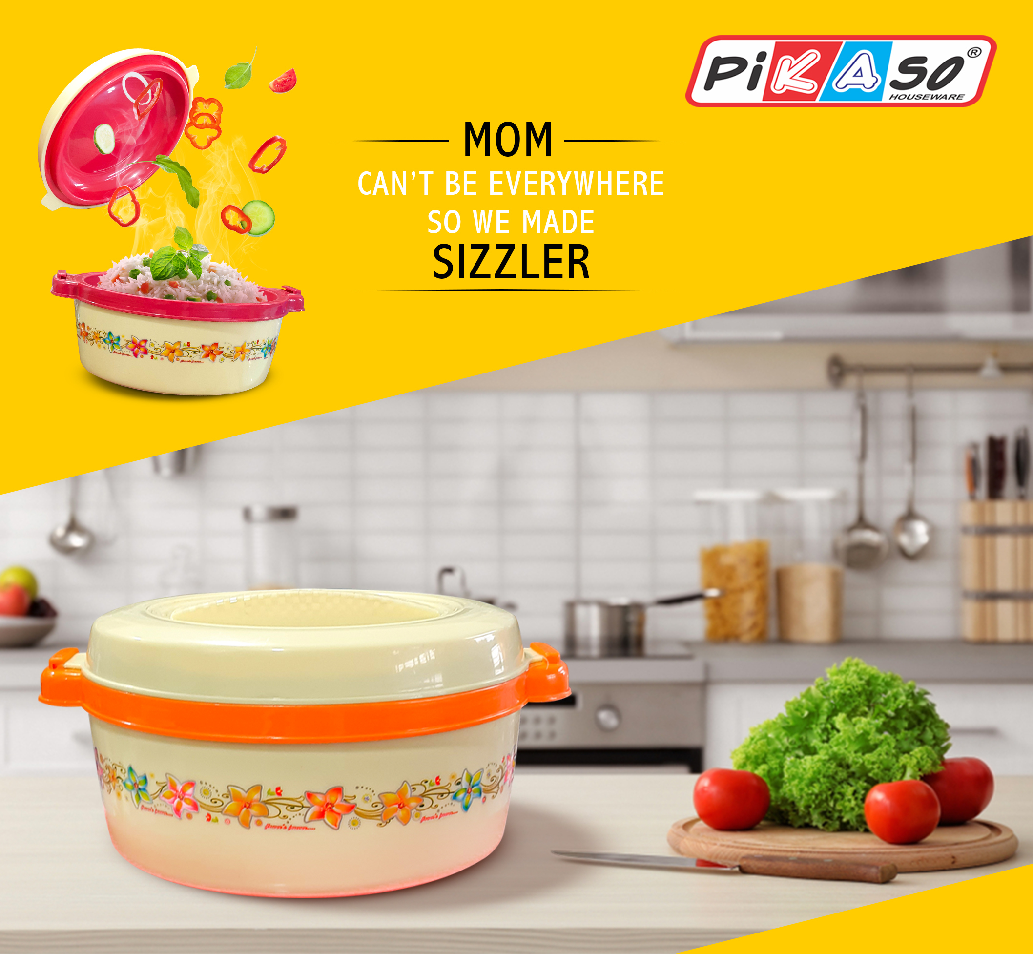 Sizzler 1500 Casseroel - Color: Multicolor