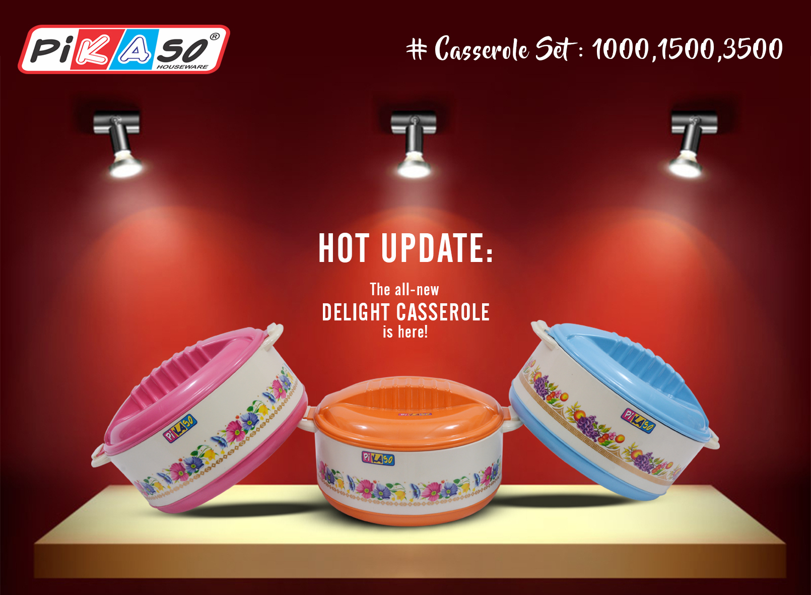 Sizzler 1500 Casseroel - Color: Multicolor