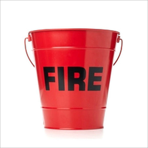 Red Steel Fire Bucket