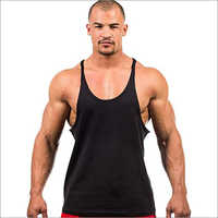 ब्लैक स्ट्रिंगर टैंक टॉप