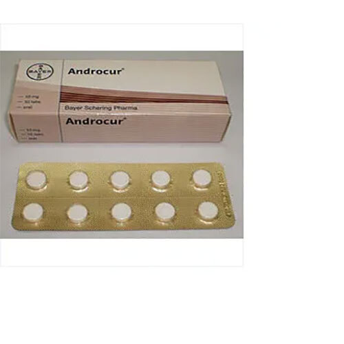एंड्रोकुर टैबलेट सामग्री: साइप्रोटेरोन एसीटेट
