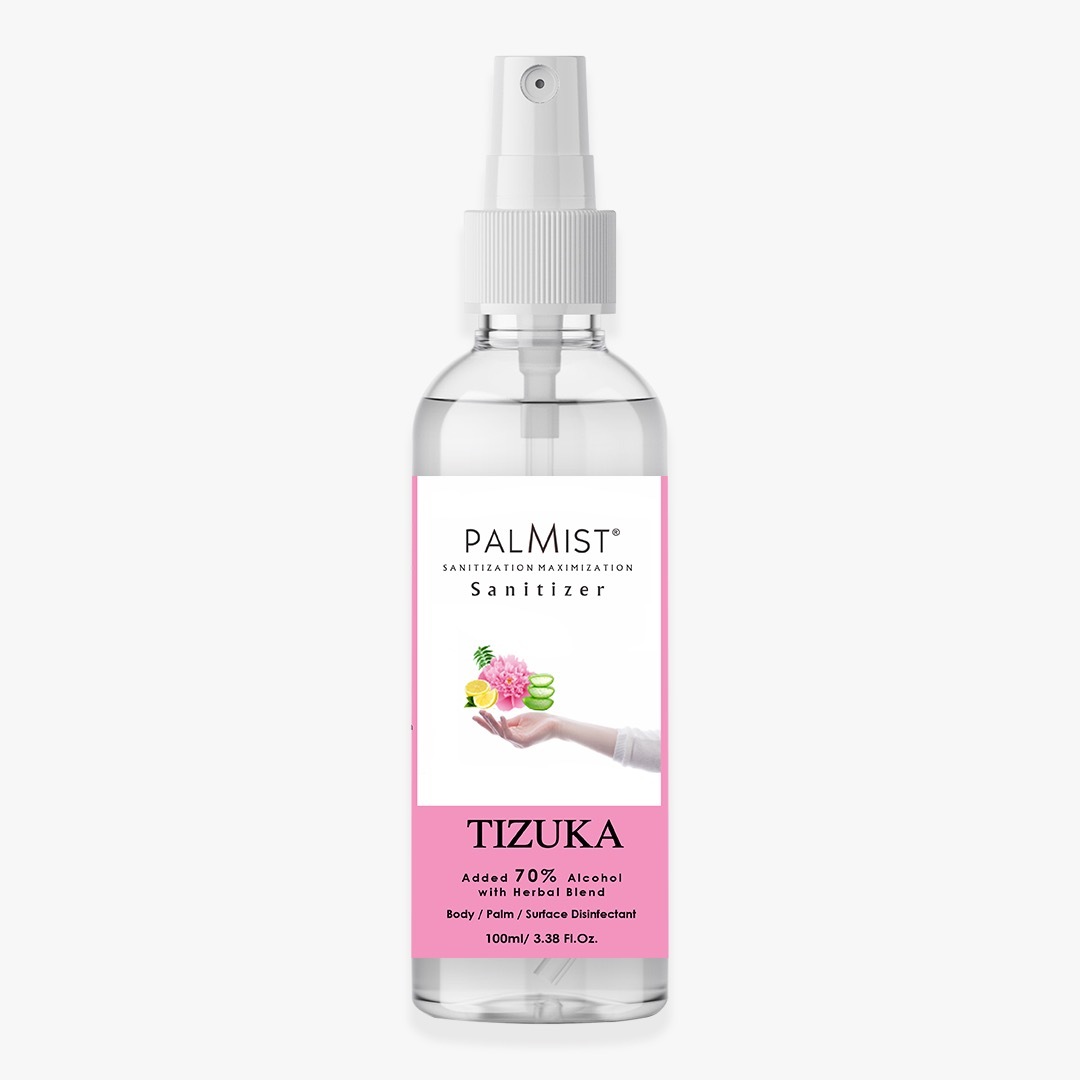 Palmist Multipurpose Sanitizer Spray 100ml - 100ml Transparent Spray | Shelf Life 36 Months, Suitable For All Ages, Multiple Uses, Kills Germs