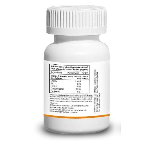 C-strong Vitamin C 500mg - Color: Orange Tablet
