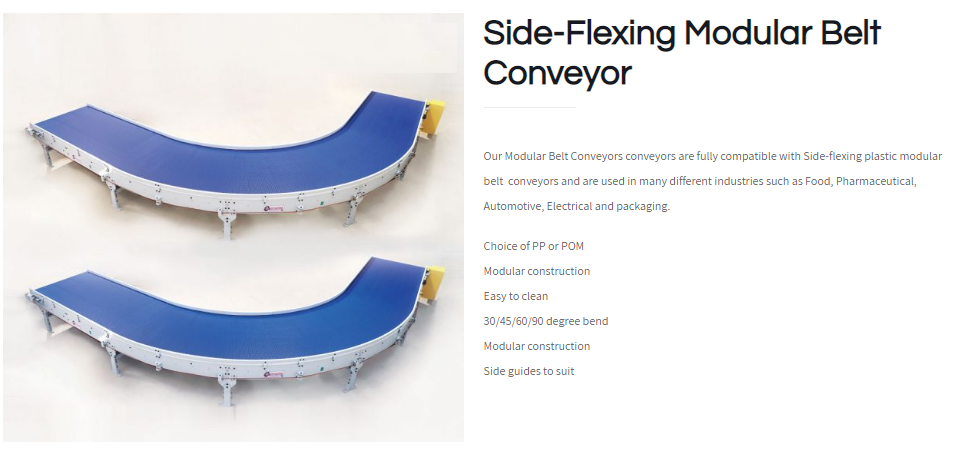 Plastic Modular Conveyor Belt - Pp Or Pom Material Side-flexing Easy To Clean | Enhanced Safety Long Belt Life Reduced Contamination Risk