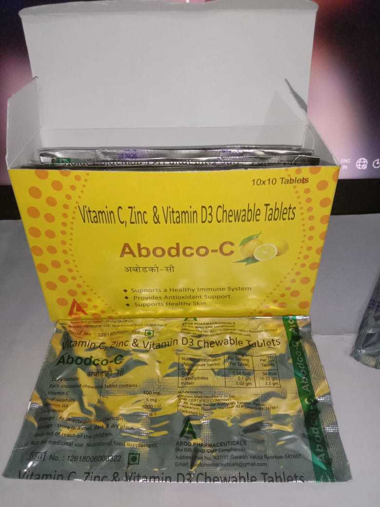 Vit C,zinc And Vit D3 Tab General Medicines
