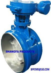 Blast Furnace Triple Eccentric Butterfly Valve Pressure: Low Pressure