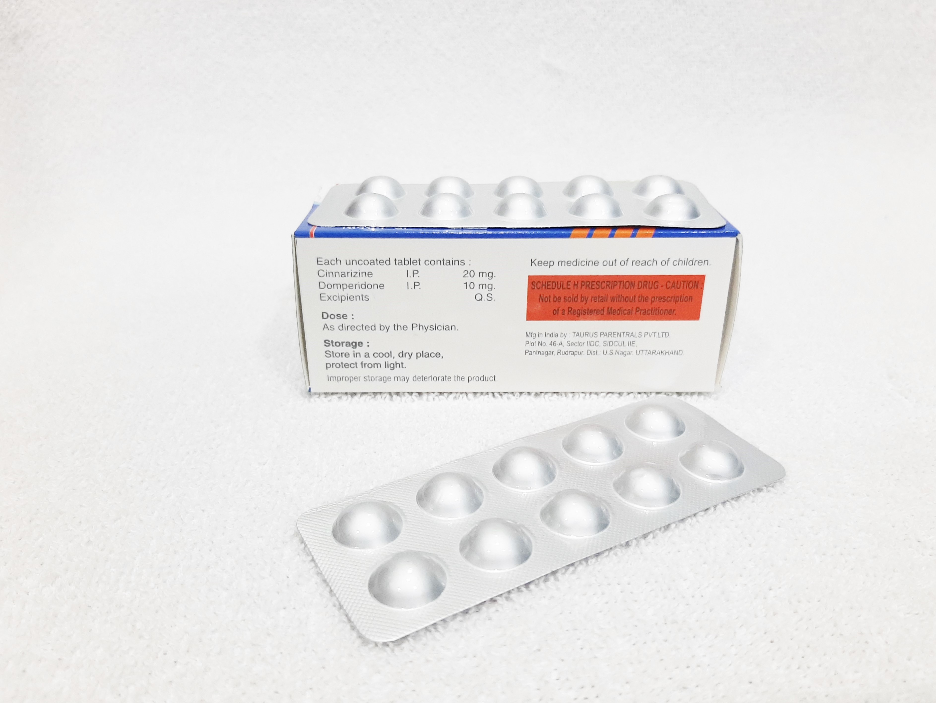 Cinnarizine & Domperidone Tablet Cas No: T-1706063