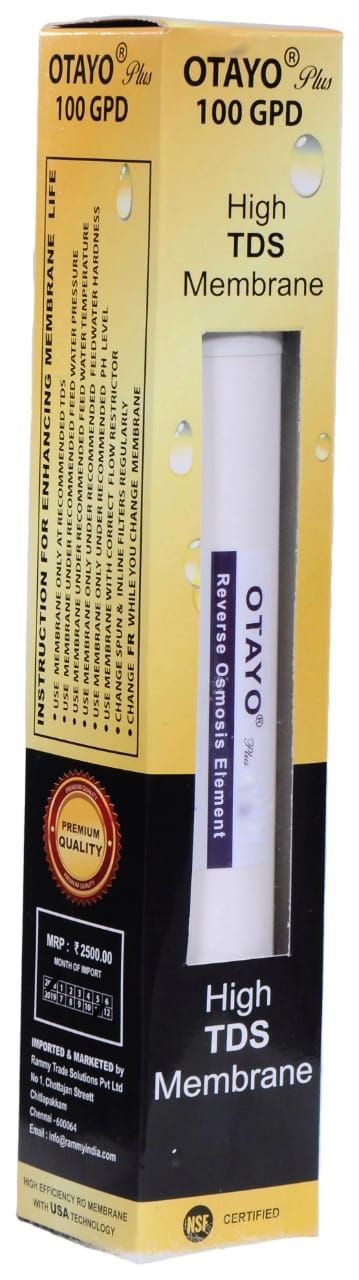 Otayo Plus 100 Gpd High Tds Membrane (Upto 4000 Ppm)