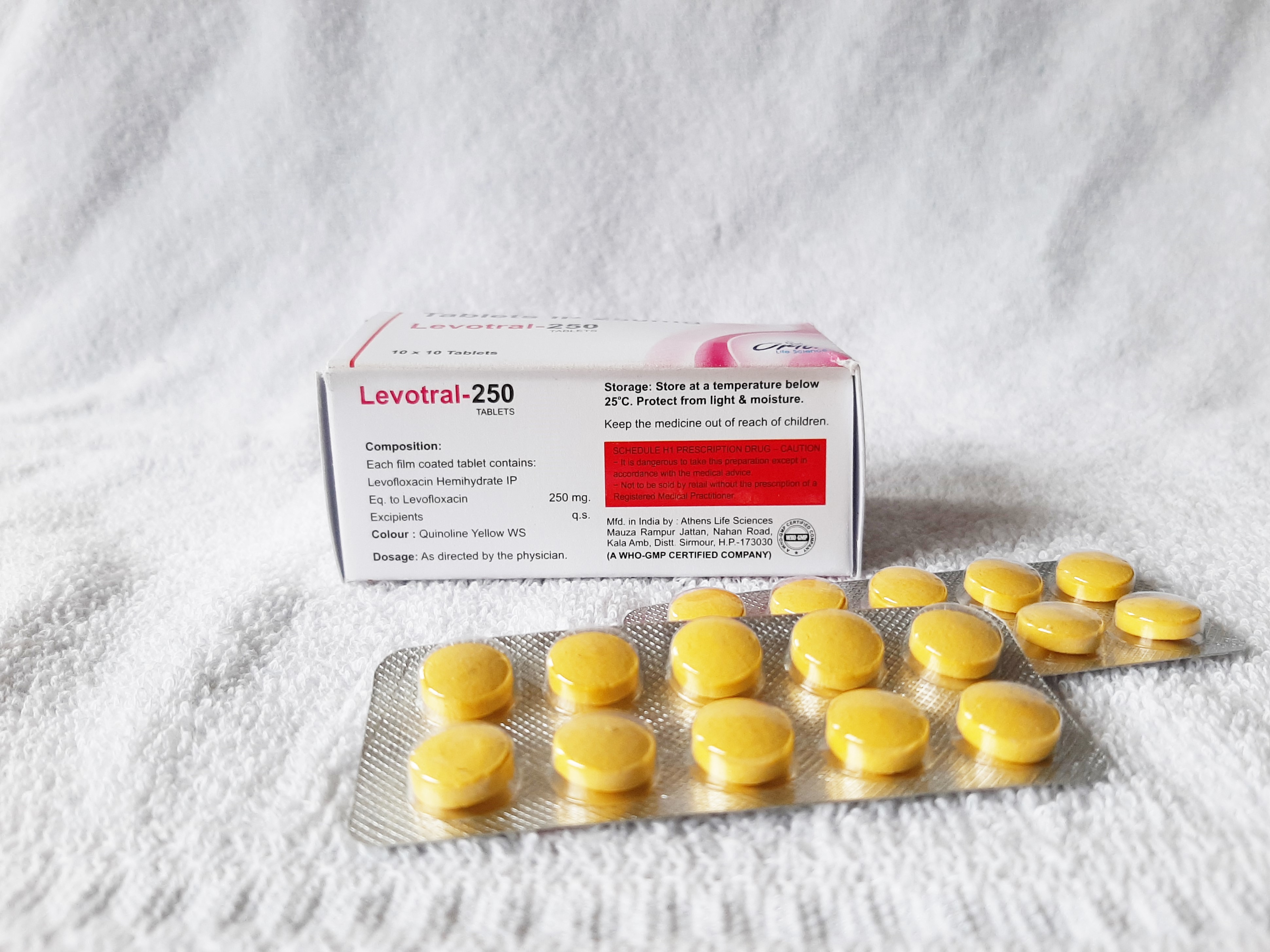 Levofloxacin Tablet I.p. 250 Mg, Application: As Directed By Physician